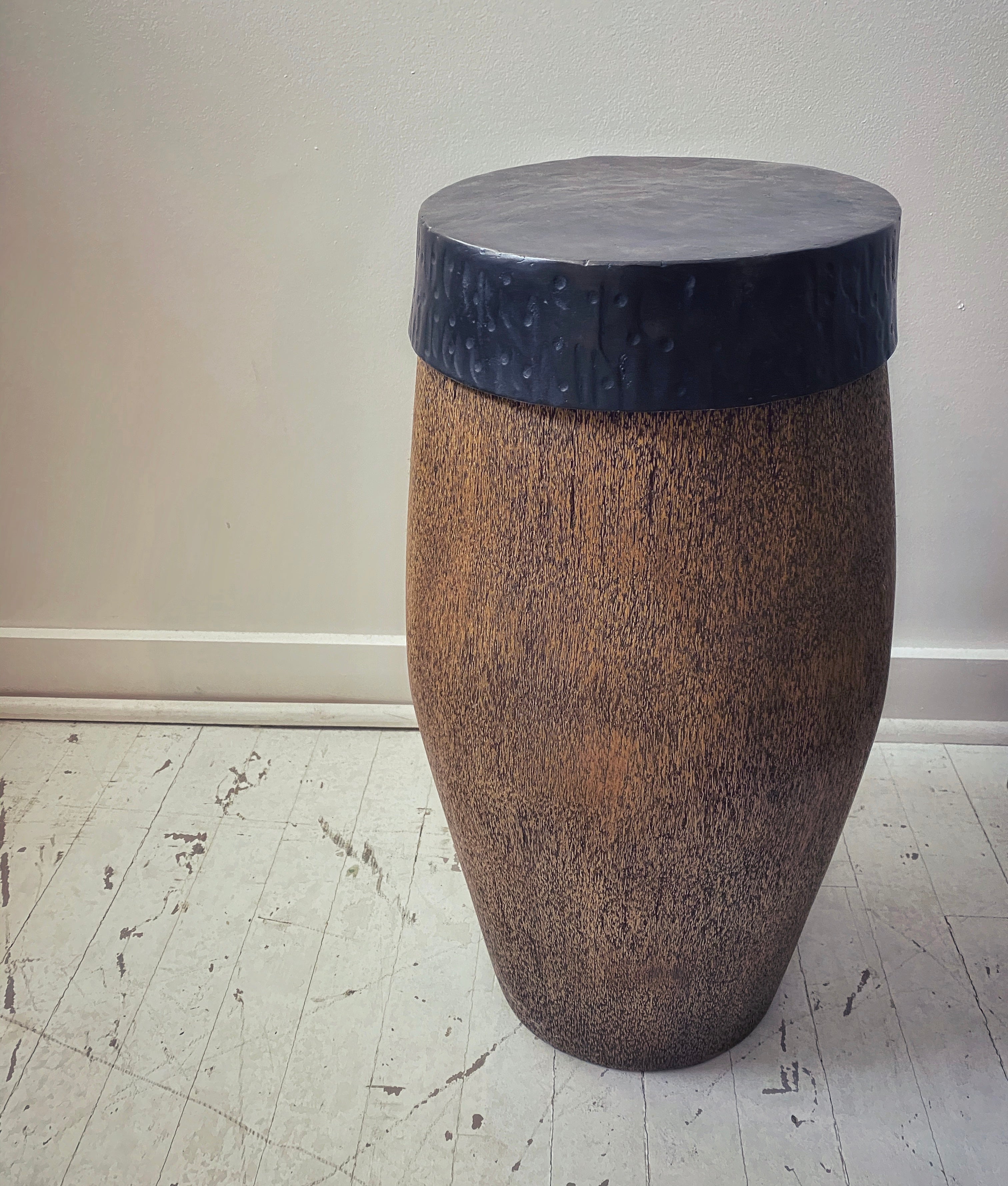 Coconut Wood Side Table Lodestone