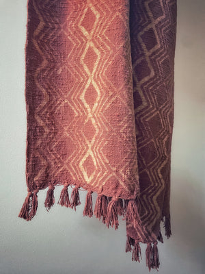 Red Clay Stone-Washed Throw