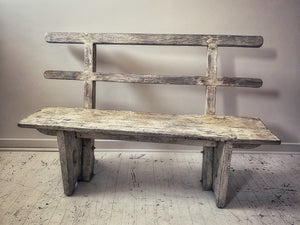 White-Washed Bench